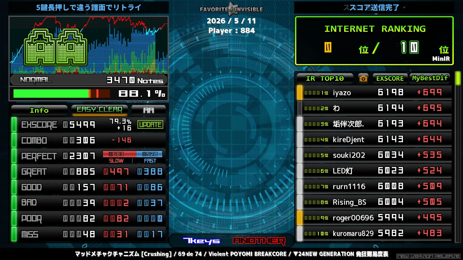 st6 マッドメチャクチャニズム [Crushing]